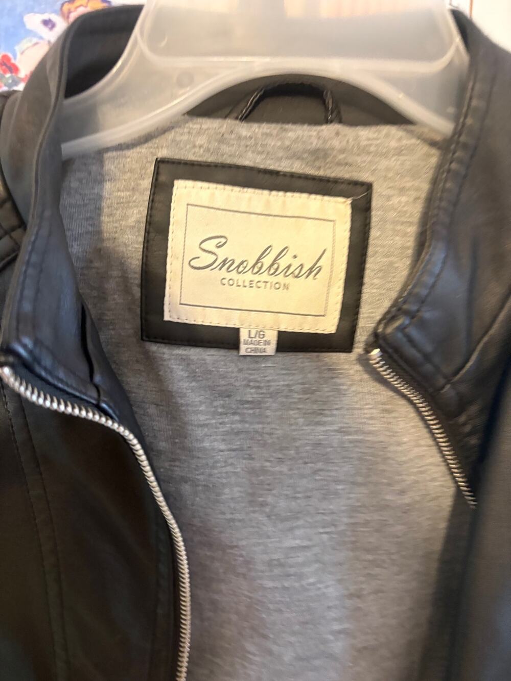 Snobbish COLLECTION Women's Faux Leather Biker Jacket